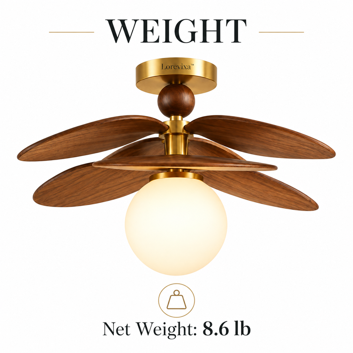 Lorevixa™ Aurora Wood Petal Ceiling Light