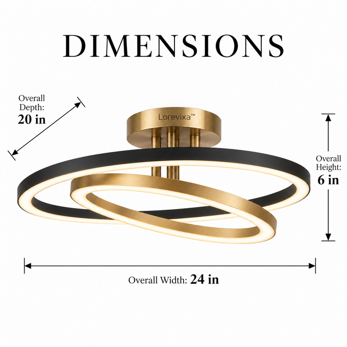 Lorevixa™ Halo Ring LED Flush Mount