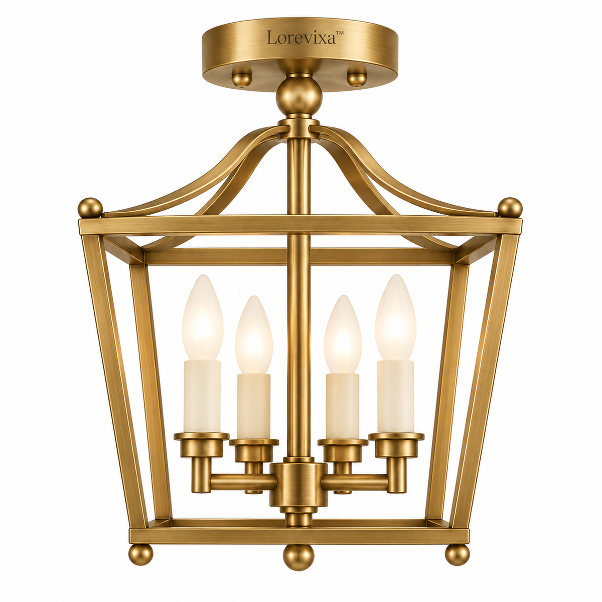 Lorevixa™ Sutton Brass Lantern Ceiling Light