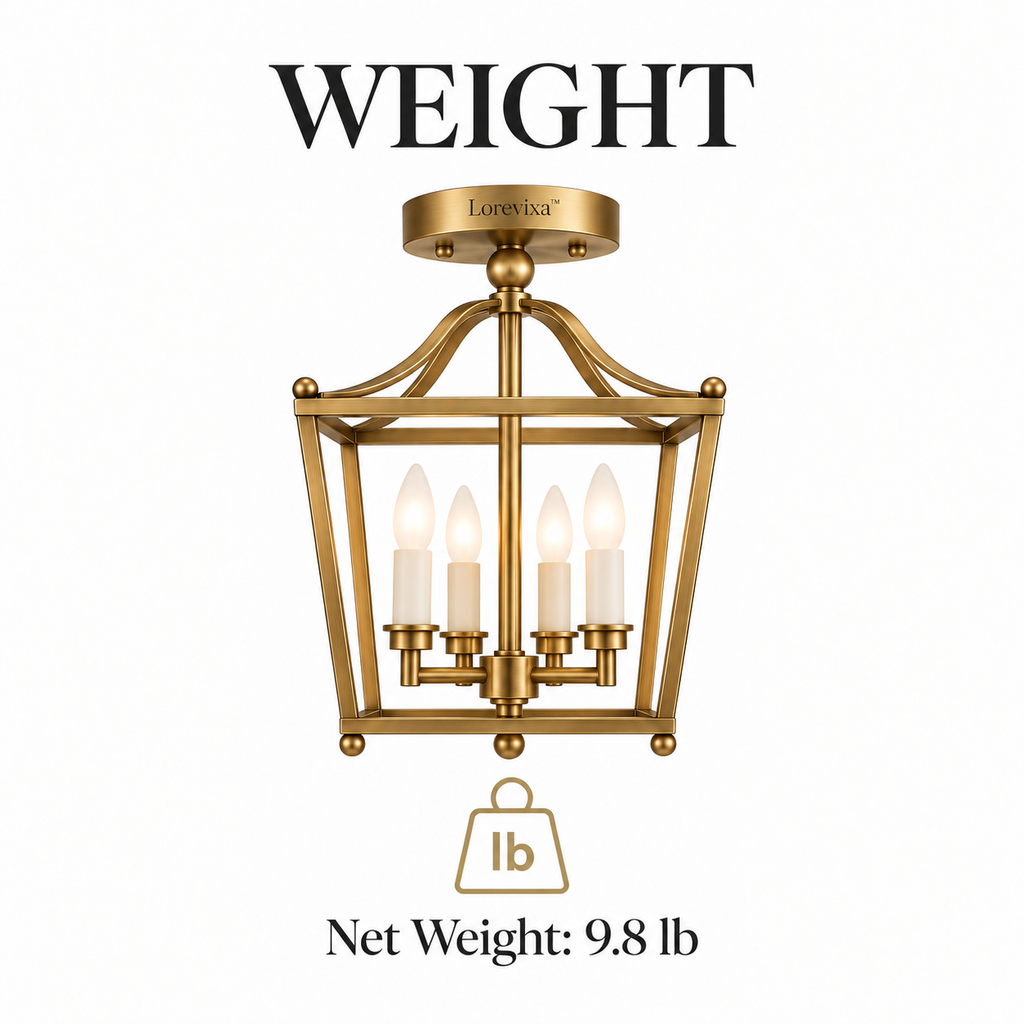 Lorevixa™ Sutton Brass Lantern Ceiling Light