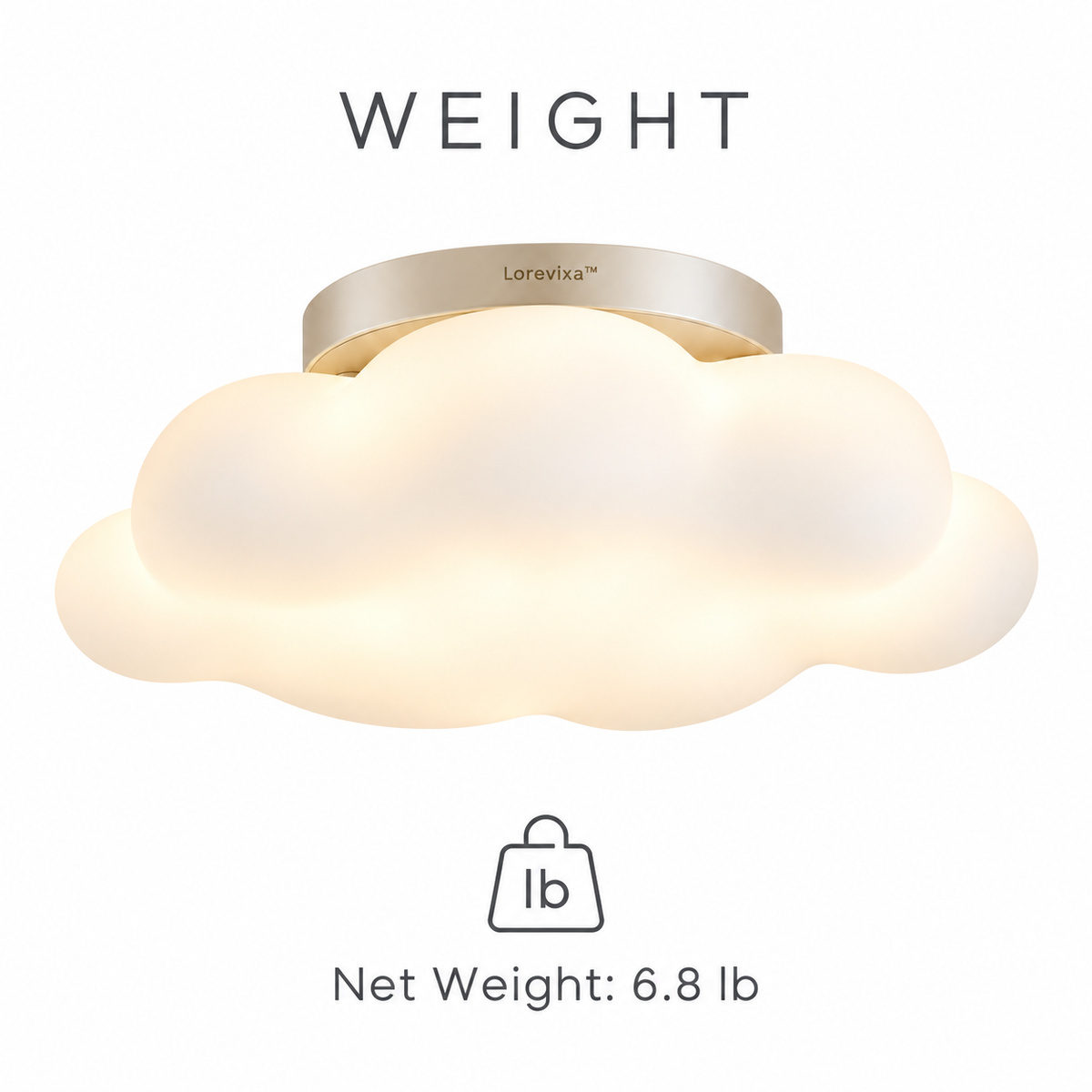 Lorevixa™ Nimbus Cloud LED Ceiling Light