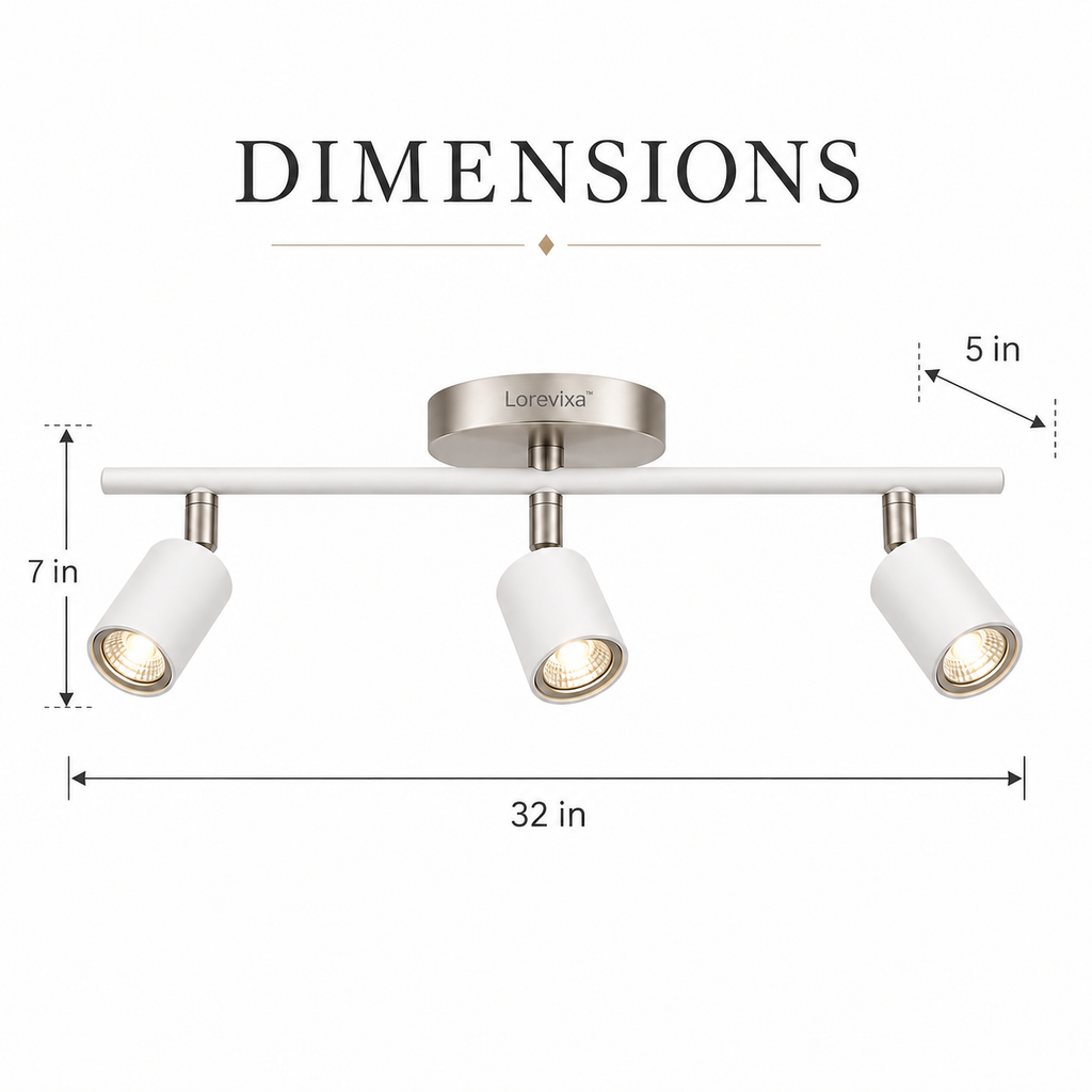 Lorevixa™ Axis 3-Light Adjustable Ceiling Spotlight
