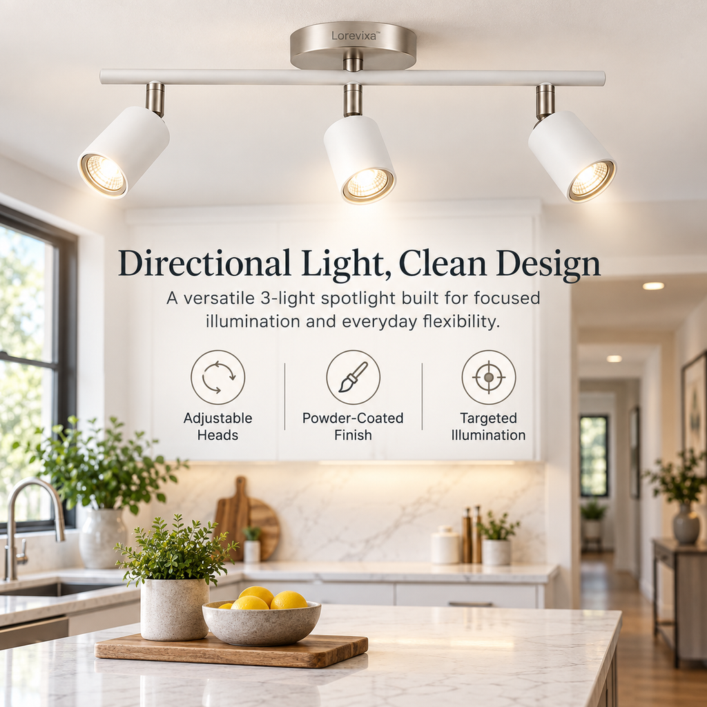 Lorevixa™ Axis 3-Light Adjustable Ceiling Spotlight