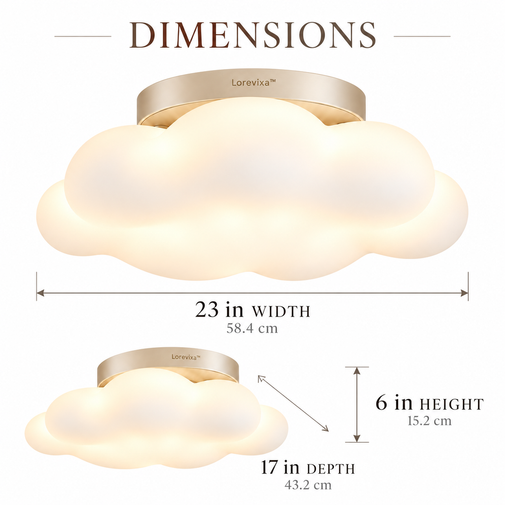 Lorevixa™ Nimbus Cloud LED Ceiling Light